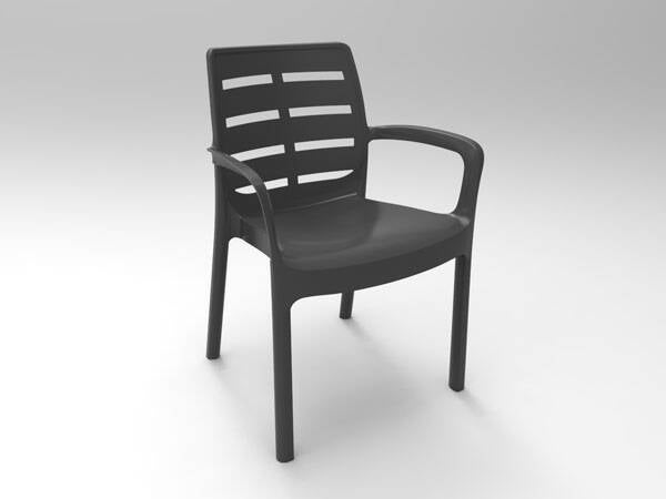 SILLON RESINA ANTRACITA BORNEO IPAE - BOR040AN