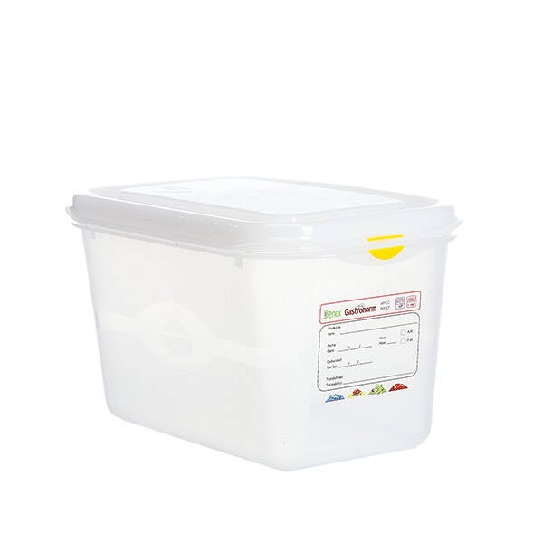 CONTENEDOR PROF GASTRONOX 1/4 H150 4 CLIPS COLOR DENOX 27X16X15 12420.030