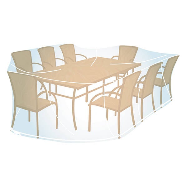 FUNDA PVC CUBRE MESA RECT/OVAL XL C.GAZ 90X280X170 2000032450