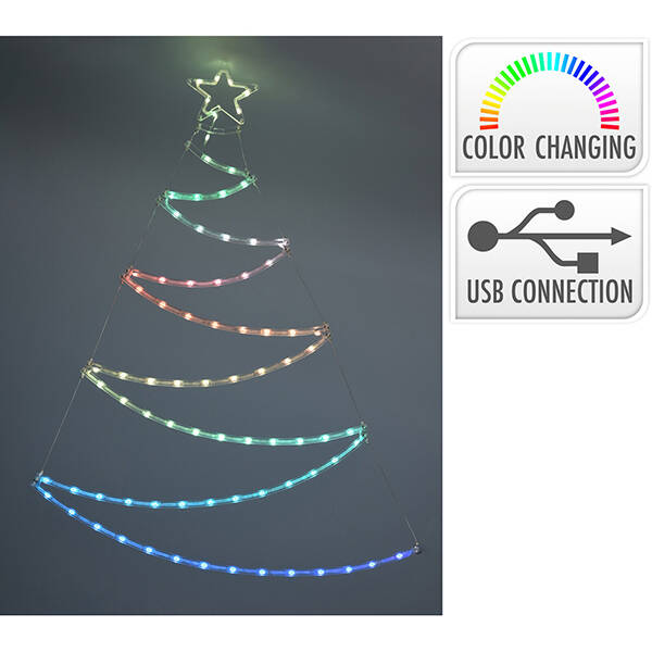 ARBOL ADORNO LED, CONEXION USB EDM - 72475