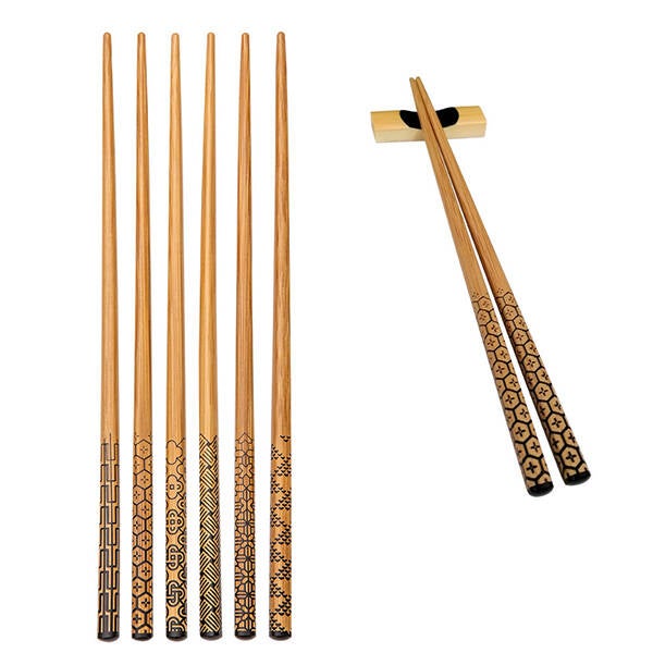 PALILLOS CHINOS C/SOPORTE NIKKO 6JGOS TESCOMA - 389510