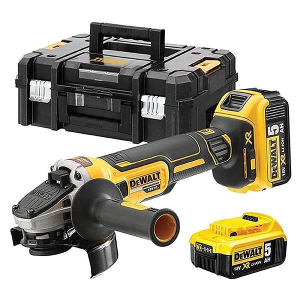 MINIAMOLADORA 2B BL 5AH 125MM+M DEWALT 18 V DCG405P2