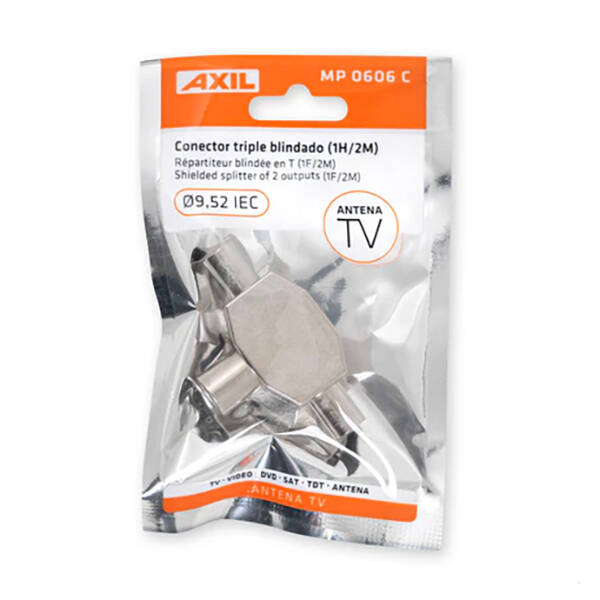 DISTRIBUIDOR ANTENA COAXIAL 2M + 1H BLINDADO AXIL AXIL - MP0606C