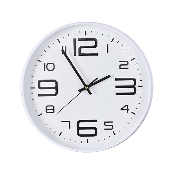 RELOJ PARED BLANCO KUKEN 30 CM 34786