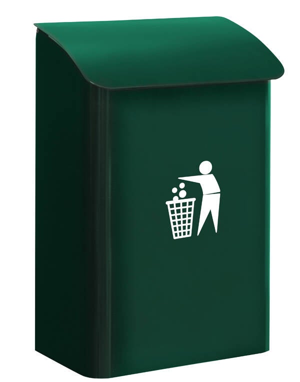 PAPELERA ACERO GARAJE VERDE ARREGUI 275X425X15 E 6103