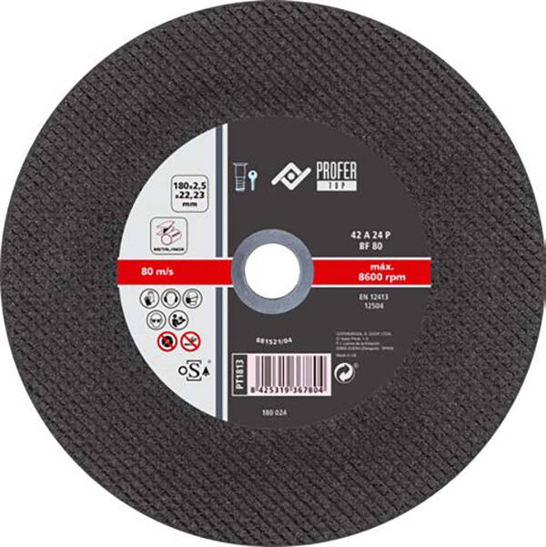 DISCO C H MET/INOX A24 PROFER TOP 178X2,5MM PT1813