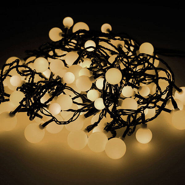 GUIRNALDA EXT 120LEDS LUZ CALIDA 3 MEDIDAS EDM 14 M 71013