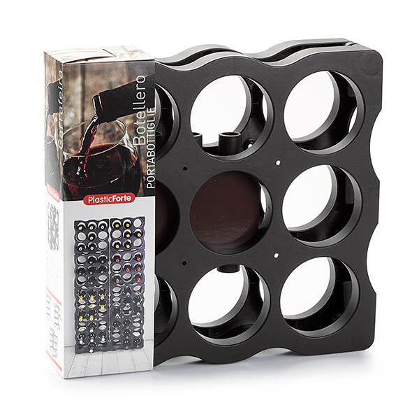 BOTELLERO MODULAR 9 BOTELLAS PLASTIFORTE 36X34,5X17 11896