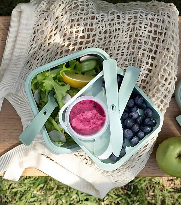 HERMETICO C/ACC CUADRADO SMART TO GO LUNCH 1,1 L KETER 16X16X8,8 249947