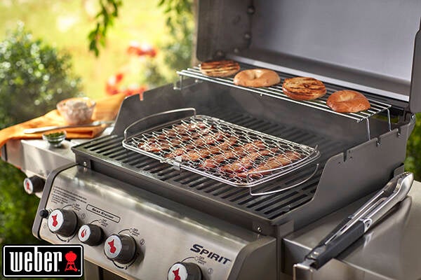 CESTA INOX PARA ASAR WEBER 46X28,4CM 6471