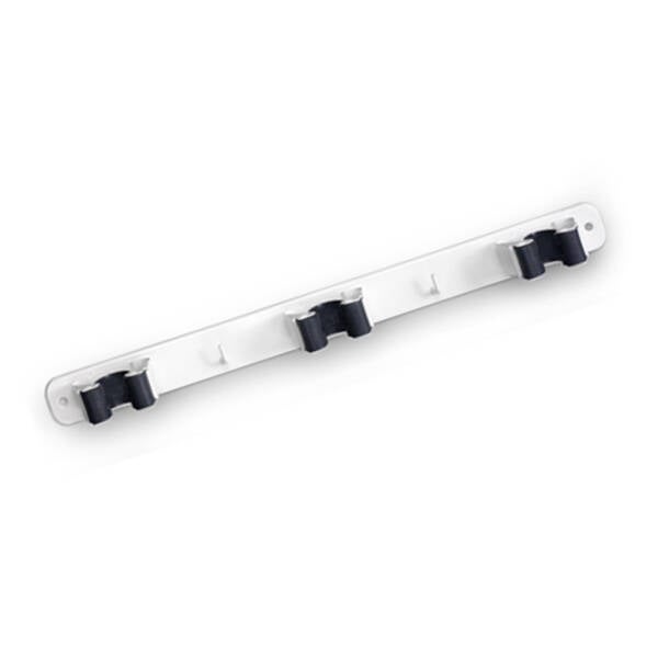 SUJETA ESCOBAS TRIPLE BLANCO INOFIX - 3034-2