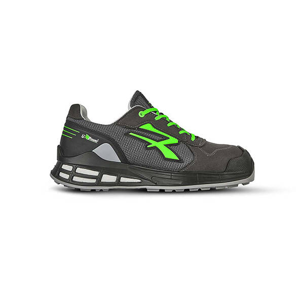 ZAPATO DEPORTIVO S1P PU+PL GRIS/VERDE U-POWER EGON