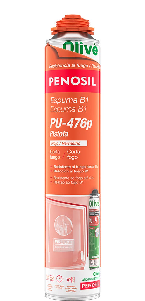 ESPUMA POLIURETANO FUEGO PISTOLA PENOSIL 750 ML PU-476