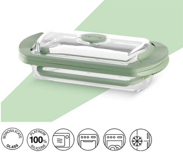COCEDOR VAPOR MICROO C/BANDEJA + LIBRO 4 PERS. LEKUE 27,5X21X8 890840