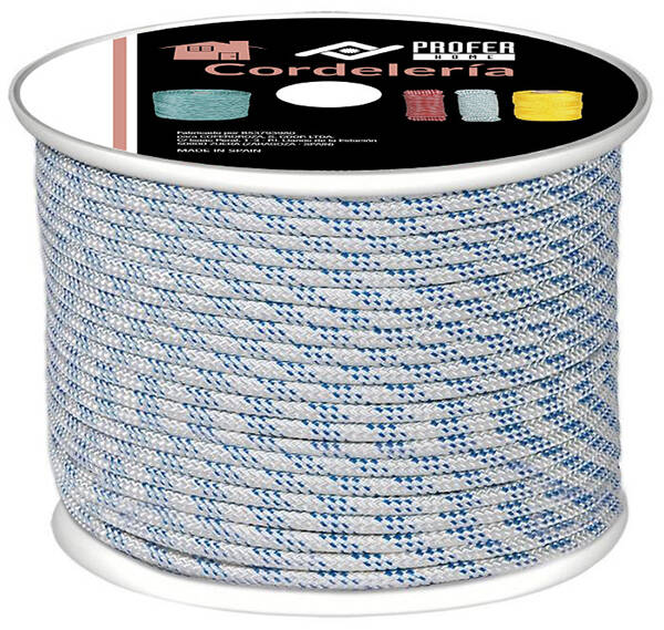 CUERDA PA TRENZ C/ALMA 10MM BLNC PROFER HOME 100 M PH1400