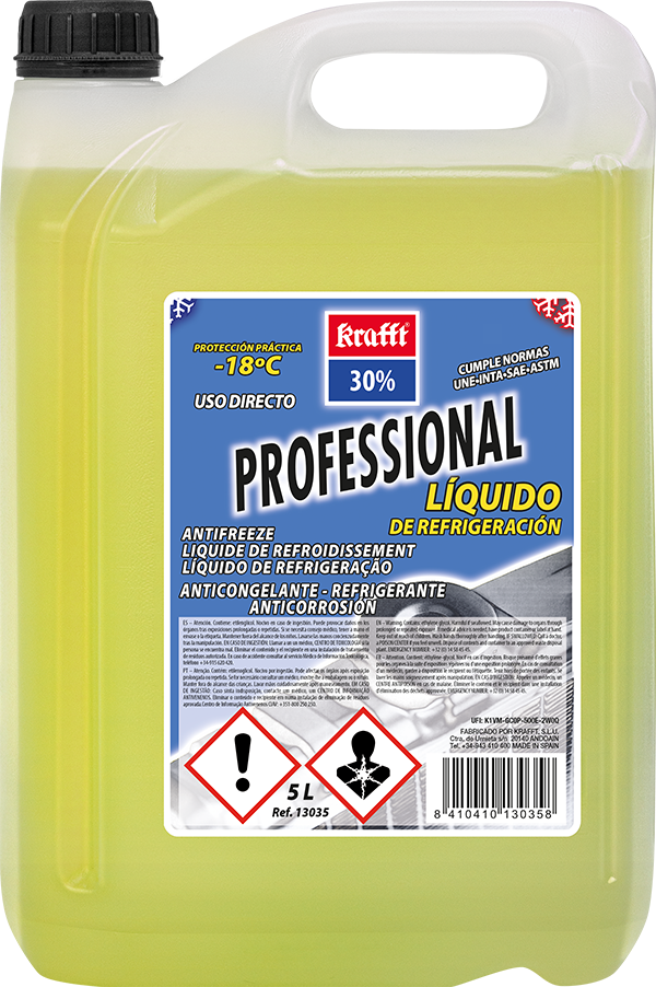 ANTICONGELANTE REFRI. 30% -18 KRAFFT 5 L 13035...