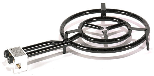 PAELLERO TUBO GAS BUTANO 2 FUEGOS VAELLO 50 CM 1550