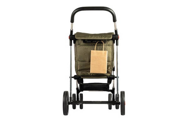 CARRO COMPRA BASKET POLAR 2+4 KAKI ROLSER 58 L BAS001