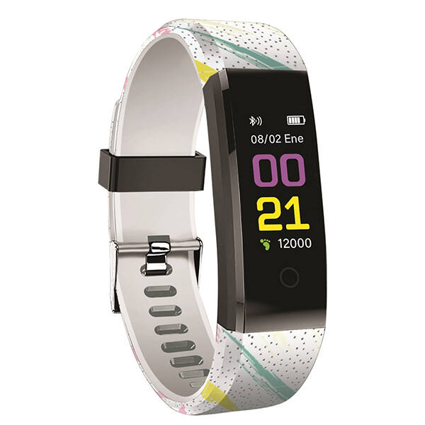 PULSERA ACTIVIDAD/SALUD CORREA MULTICOLOR MUVIT IO - MIOSMB017