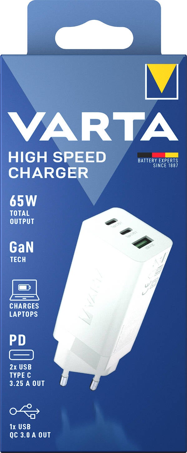 CARGADOR RED USB VARTA 65 W 57956101401