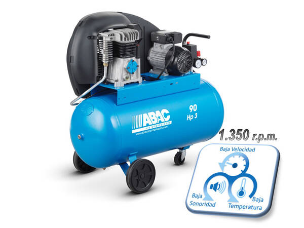 COMPRESOR CORREAS 3HP 10BAR ABAC 150 L A29B-150CM3