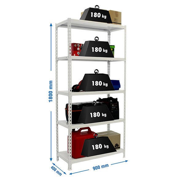 ESTANTERIA BLANCA SIMON 20X10X40 ADVANTAGE 5/400
