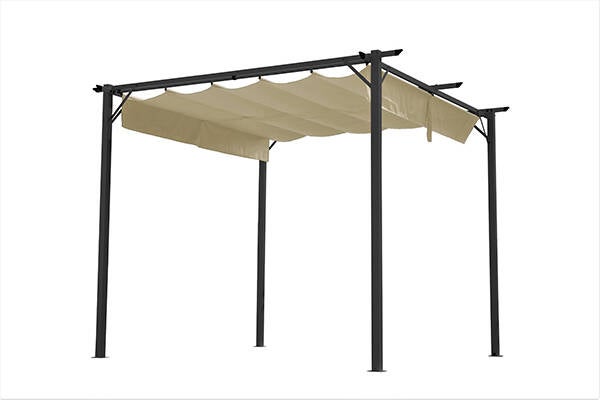 CENADOR ACERO C/TOLDO CORR PROFER GREEN 3X3 PG0795