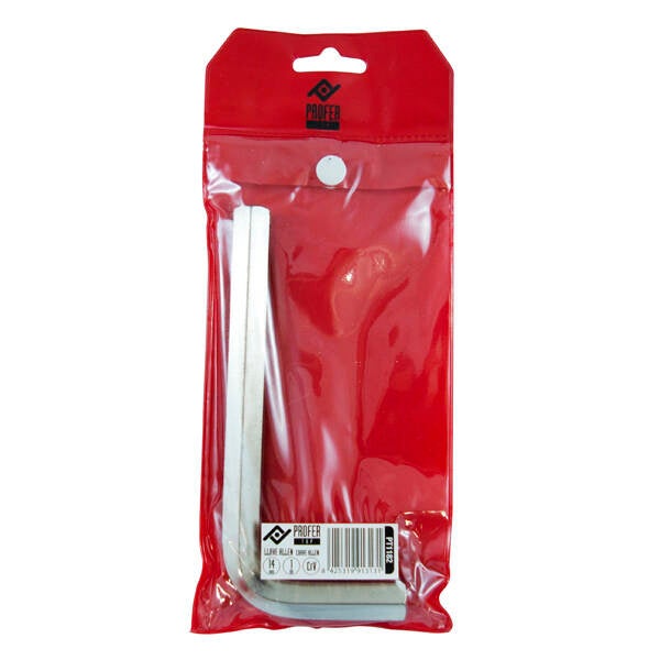 LLAVE ALLEN HEXAG NIQUELADA PROFER TOP 14 MM PT1182