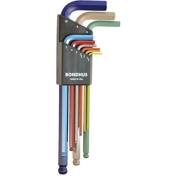 LLAVE ALLEN BOLA COLOR JGO 9PZ BONDHUS 1,5-10 MM 69499