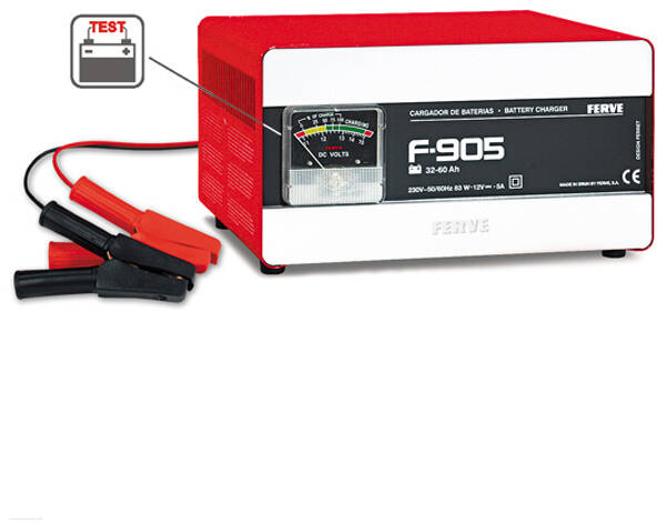 CARGADOR BATERIA 30-60 AH FERVE 12 V F905