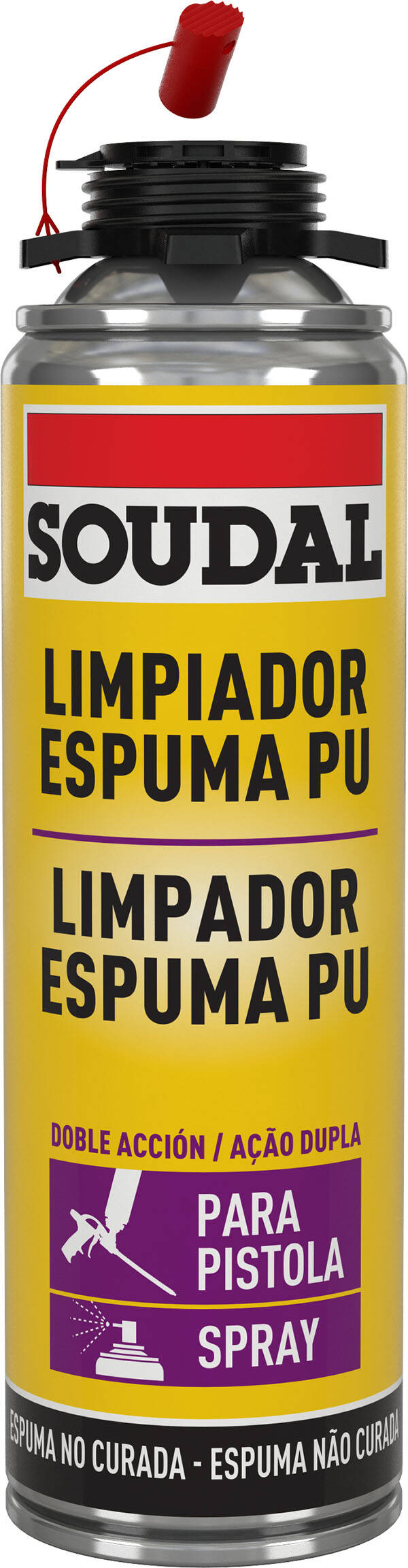 LIMPIADOR ESPUMA POLIURETANO SOUDAL 500 ML 42117188