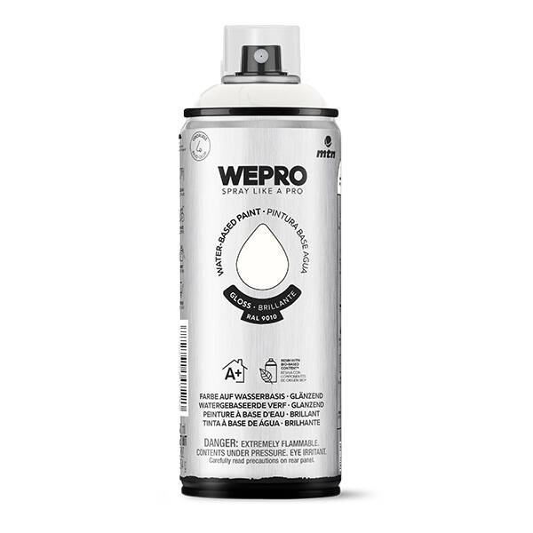 PINTURA AEROSOL AGUA BLANCO ESTELAR BRILLANTE MTN 400 ML EX014WP9010W