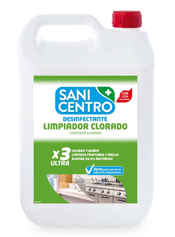 LIMPIADOR CLORADO COCINAS Y BAÑOS SANICENTRO 5 L ARV1612