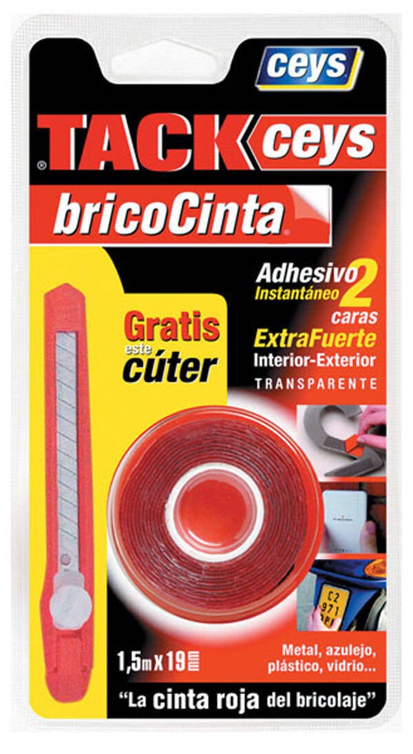 CINTA DB CARA BAÑO/COCINA BRICOCINTA 1,5MX19 MM 507540
