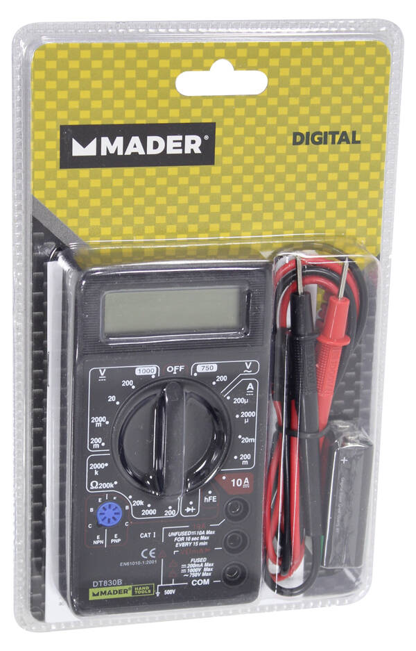 MULTIMETRO DIGITAL MHT DT830 MADER - 61006