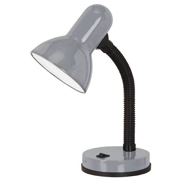 FLEXO SOBREMESA GRIS PLATA E27 BASIC 1 EGLO 40 W 90977