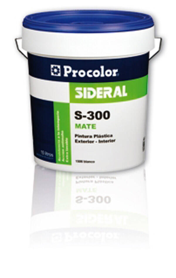 PINTURA PLASTICA MATE S-300 SIDERAL PROCOLOR 4 L 5058583