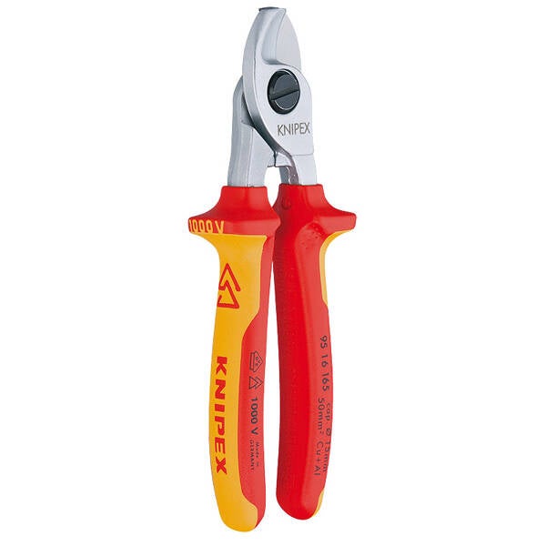 ALICATE CORTACABLE 1000 V KNIPEX 165 MM 95.16.165