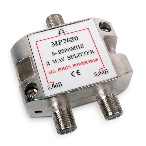 DISTRIBUIDOR ANTENA COAXIAL 1 ENT/2 SAL 5DB AXIL - MP7620E