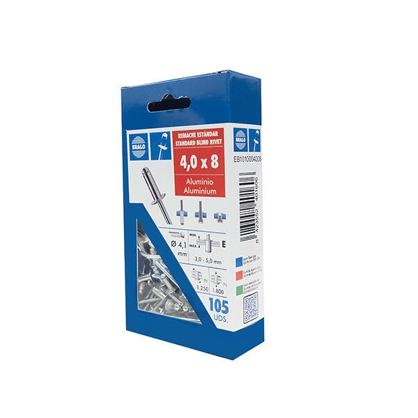REMACHE BLISTER 105 U BRALO 4X8 MM EB1010004008