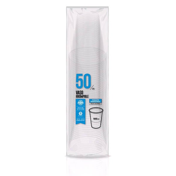 VASO DESECHABLE PP IRROMP TR B/50 MAXI 500 CM3 5233