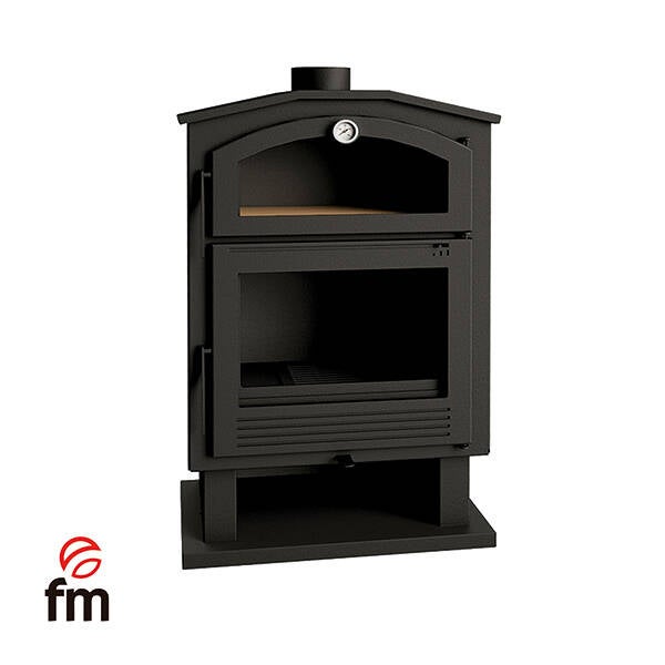ESTUFA LEÑA FRONTAL C/HORNO FM 12 KW CH-4