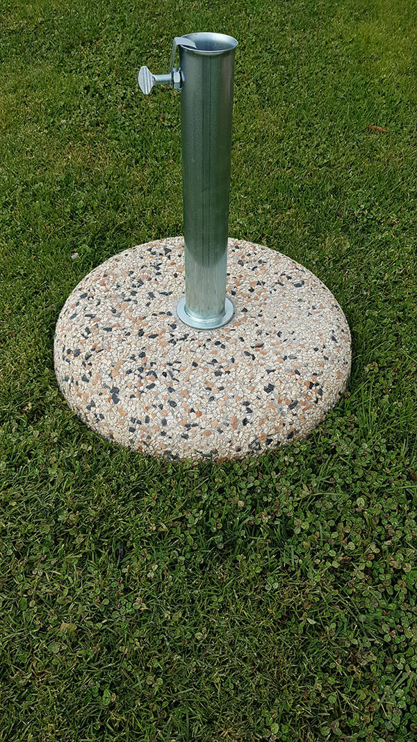PIE PARASOL CEMENTO PONTAROLO 25 KG PORTAOMB025
