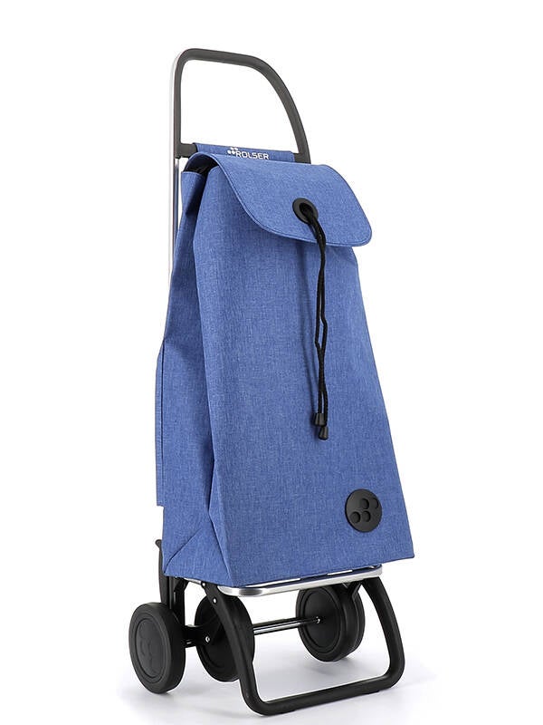 CARRO COMPRA I-MAX TWEED 2+2 AZUL ROLSER 43 L IMX382