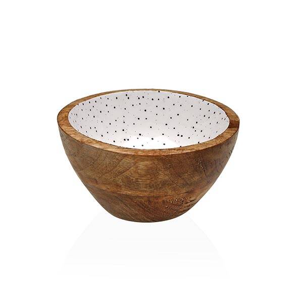 BOL MADERA ESMALT SPECKLE VERSA 13X13X7 CM 17370568