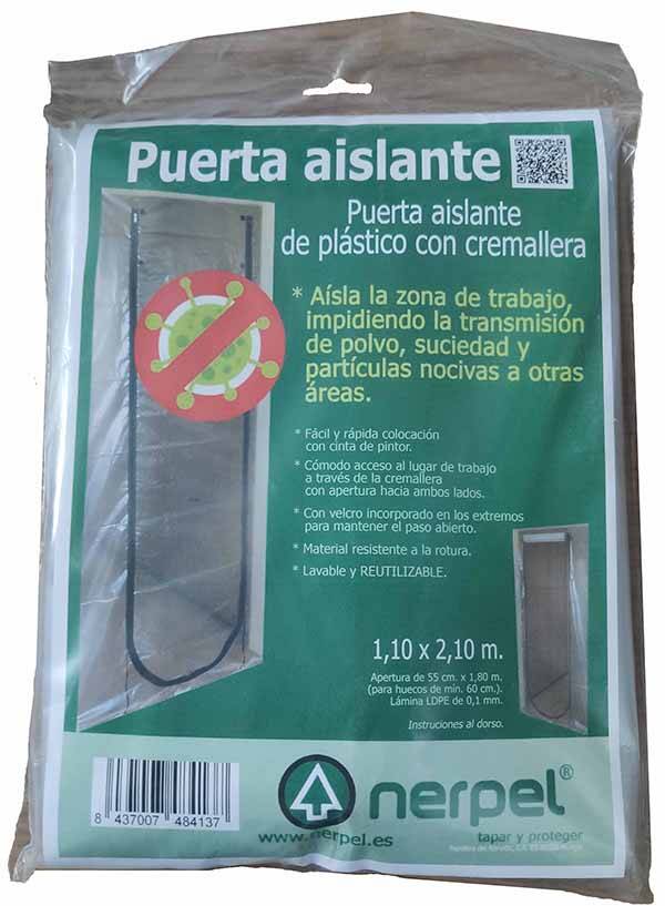 PUERTA PLASTICO C/CREMALLERA NERPEL 110X210 CM 0006000