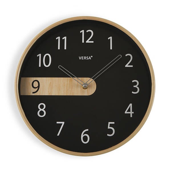 RELOJ PARED NEGRO VERSA 30,5 CM 20551081