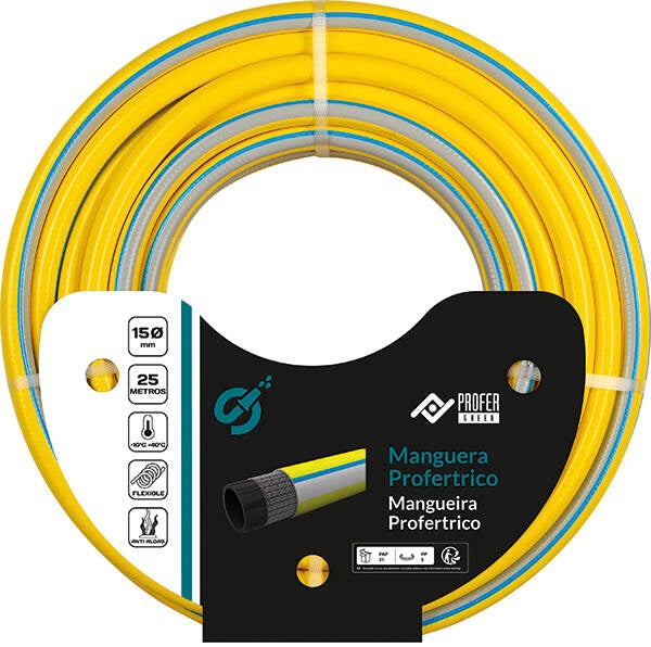 MANGUERA PROFERTRICO 4 CAPAS 15 PROFER GREEN R/50 M PG0776