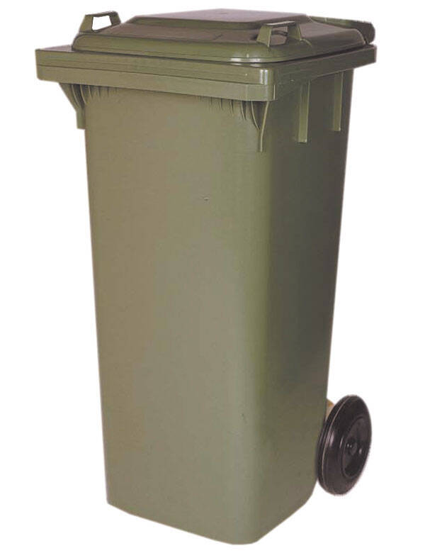 CONTENEDOR PLASTICO VERDE/VERDE JCOPLASTIC 120 L ORB12NS01