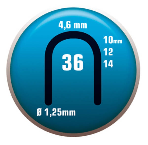 GRAPA PARA CABLE 36/14 C/2000 CLAVEX 14 MM 5306